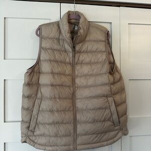 Cream Beige 32° Heat Sleeveless Puffer Vest Size XXL